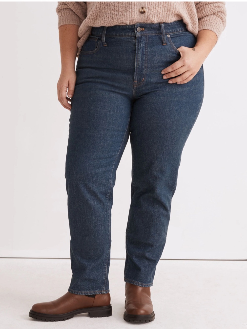 Madewell The Plus Perfect Vintage Jean Sz 18W Blue Haight Wash Casual Denim 90s